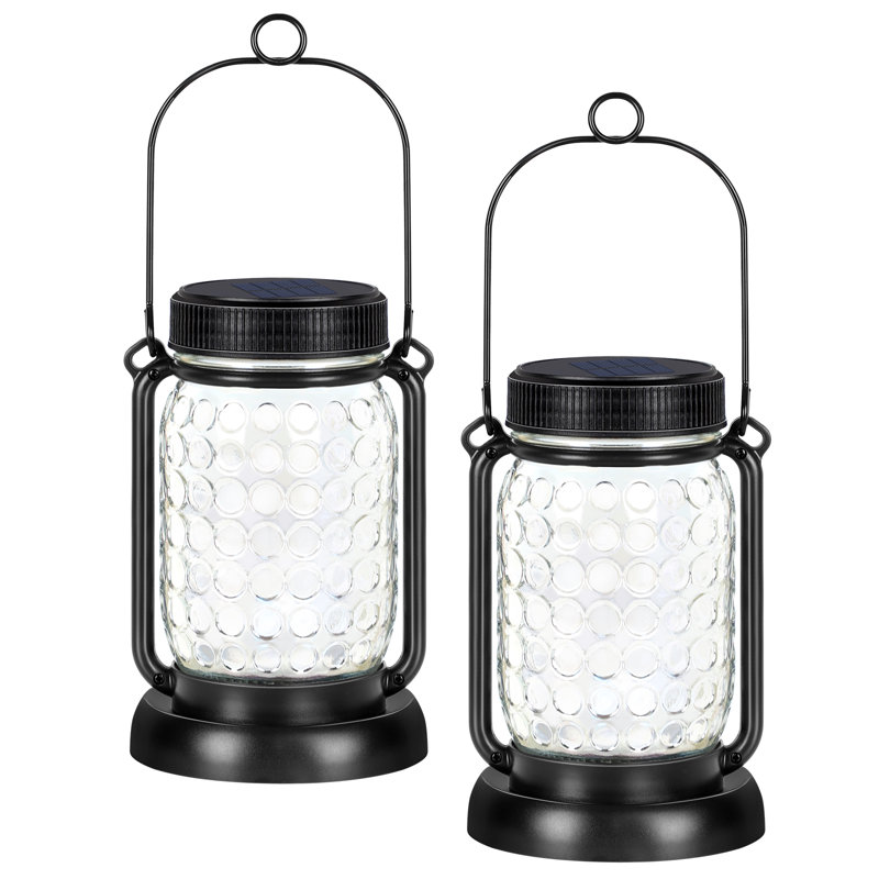 Haitral 18.89'' Solar Powered Integrated LED Color Changing Outdoor Lantern & Reviews Wayfair